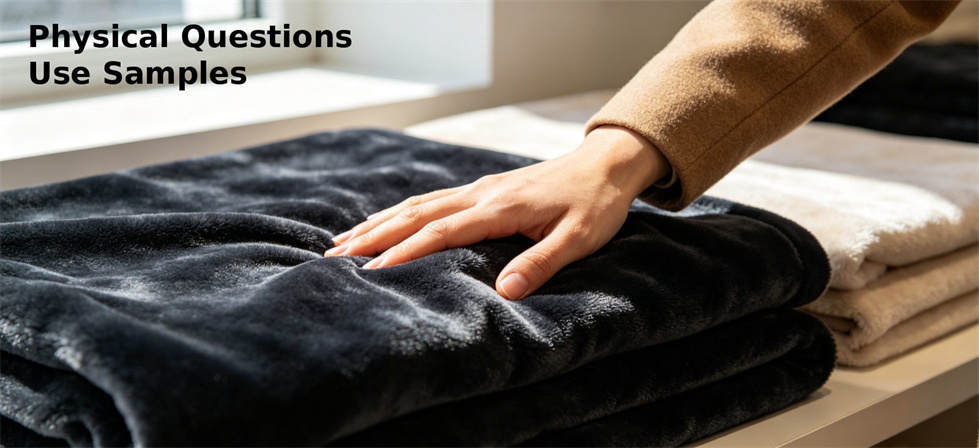 Relief blanket handfeel sample review for material selection and NGO procurement quality comparison