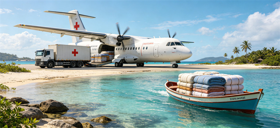 Bulk relief blanket air and sea delivery for freight coordination and pre-shipment exception planning