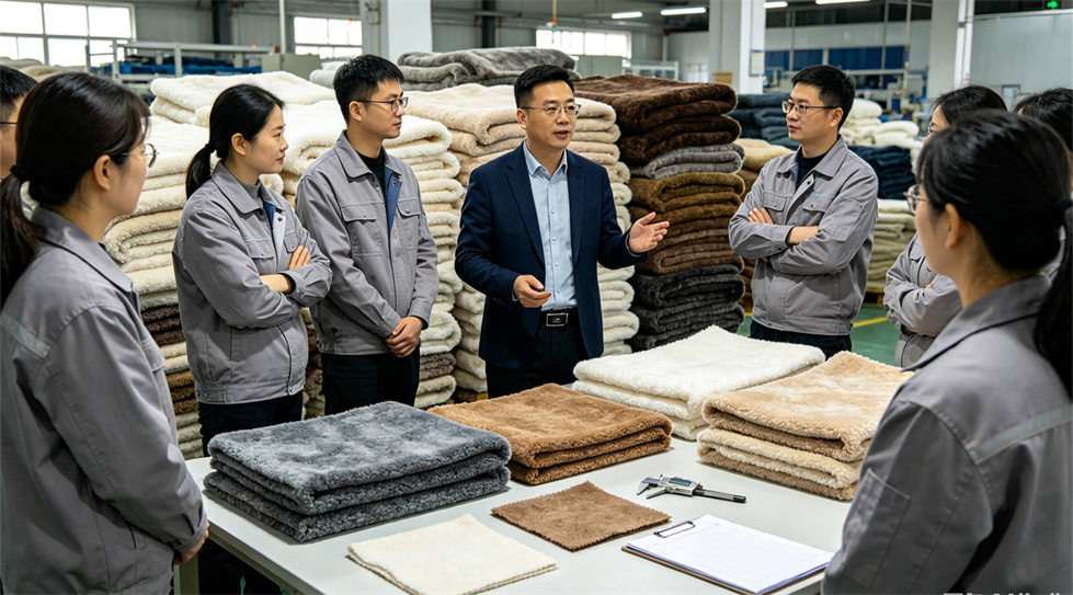 Emergency blanket product detail showing solid color brown process for institutional procurement review