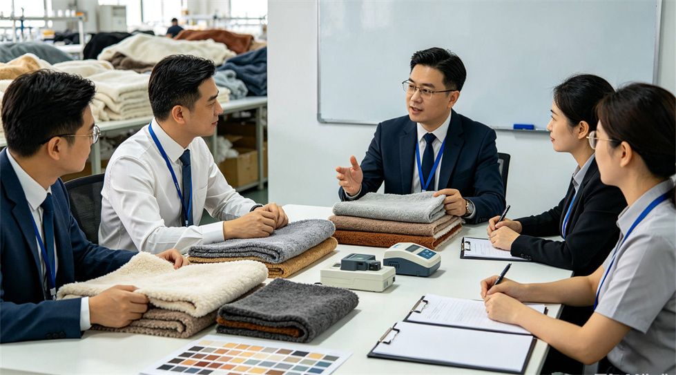 Emergency blanket product detail showing solid color brown process for institutional procurement review