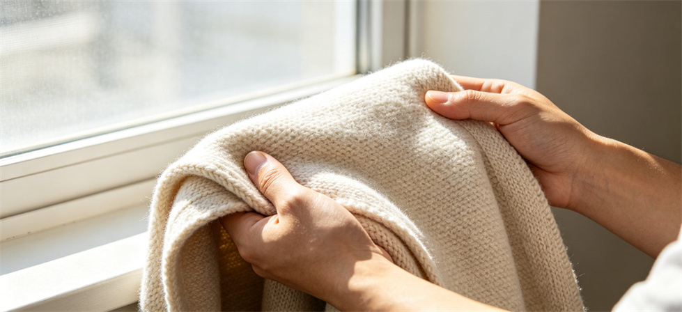 Relief blanket physical sample touch check for confirming handfeel, thickness and buyer approval scope