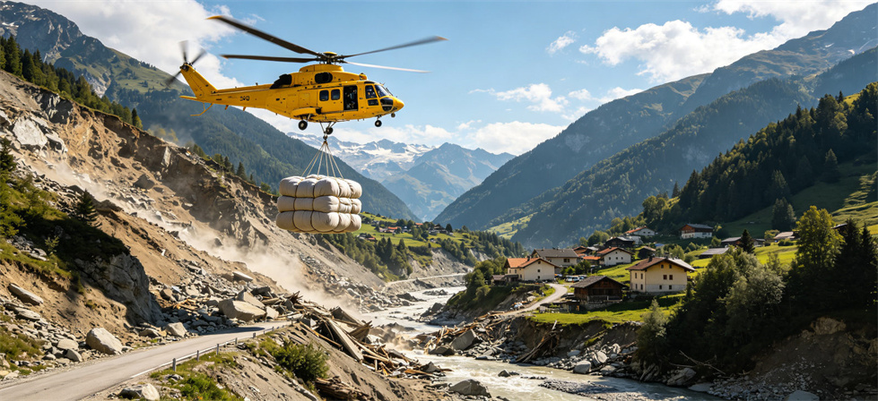 Relief blanket helicopter valley delivery for supplier comparison and emergency transport planning