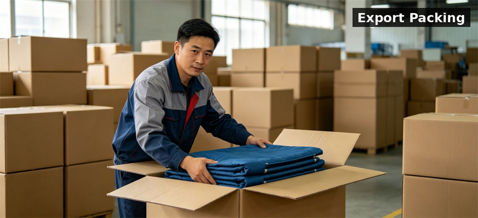 Emergency bedding packed for export and humanitarian relief project delivery for B2B procurement