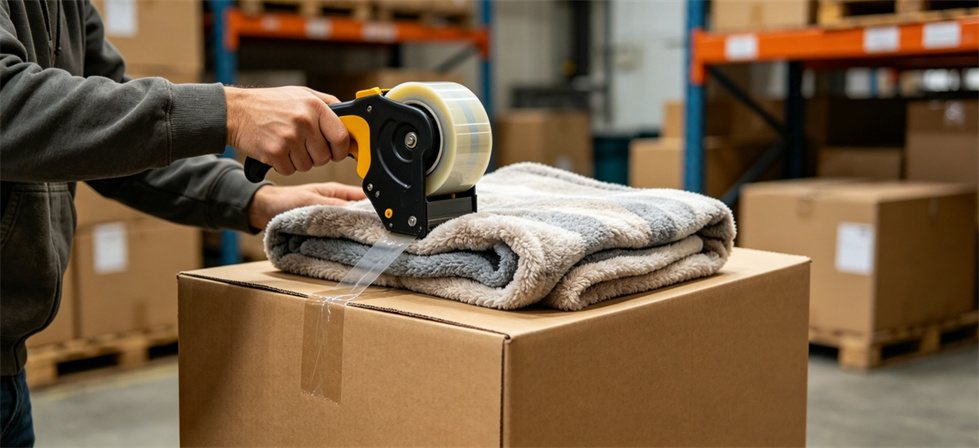 Blanket carton sealing shown for conclusion in institutional blanket procurement review