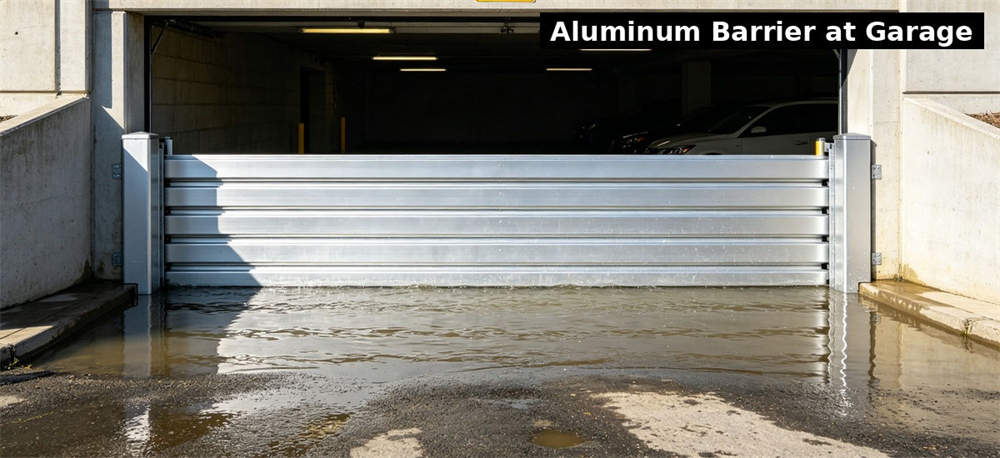 Aluminum barrier garage for institutional procurement, inspection and supply planning