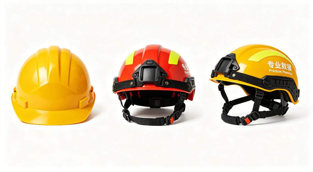 Three rescue helmet price tiers comparison, helping relief organizations choose the right earthquake emergency kit within their budget