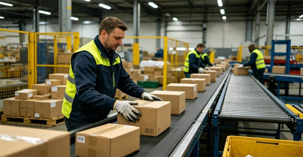 Logistics work gloves anti-slip warehouse handling safety gloves wholesale bulk supplier China