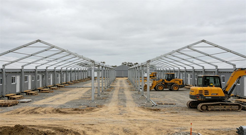 Oilfield camp tents overview for offshore worker accommodation and housing