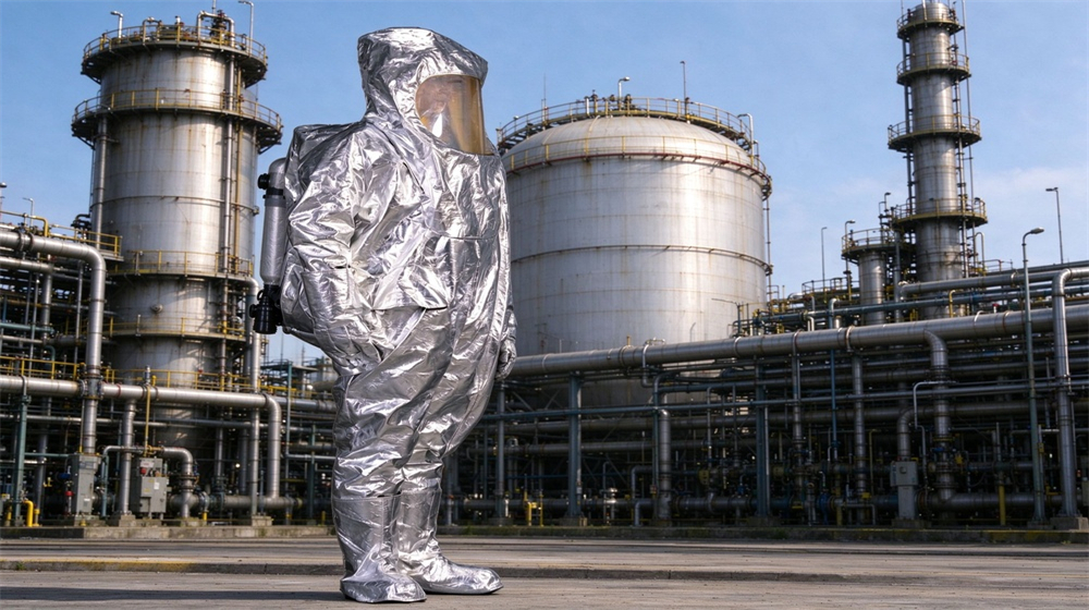 fully encapsulating hazmat suit worker chemical plant professional grade certified standard high quality durable reliable industrial safety equipment for bulk wholesale supply from China factory direct