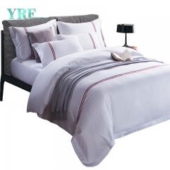 الساتان القطن الأبيض غطاء لحاف