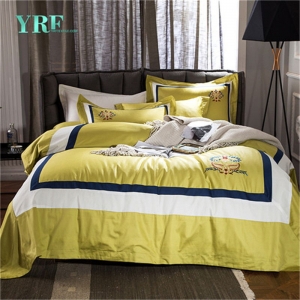 4PCS Yellow King Comforter Set