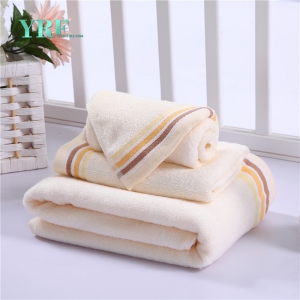 Custom Luxury Yellow Striped Towels