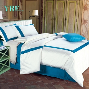 True Sheet White Blue Hotel Bedding