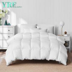 لحاف من الريش غطاء قطن مصري 100٪ أبيض