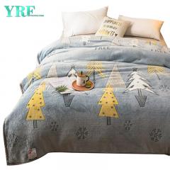 بطانية مرجانية مطبوعة بنقشة الزهور ومضادة للوبر