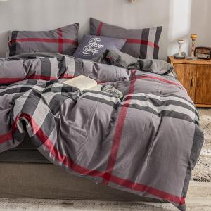 Bed Sheet Plaid Hot Selling