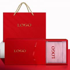 منشفة وجه قطنية بشعار العلامة التجارية للهدايا التي يتم شراؤها بشكل جماعي