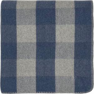 70% Wool 190cm Navy plaid Cold - defense Antibacterial Blanket