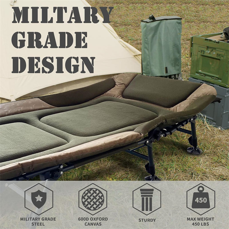 Chinese Factory B2B Wholesale Rescue Portable Steel-Plastic Folding Bed (New Zealand Market): 200KG Load-Bearing + 99% Moisture-Proof Rate + 50% Wool Warmth, ISO Certified for Emergency Rescue Scenari
